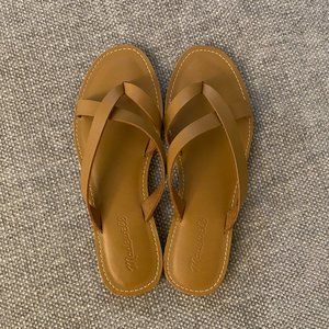 Madewell Boardwalk leather thong